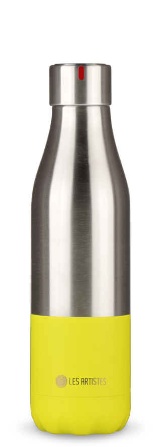 Les Artistes Paris Pull can'IT - Borraccia termica in acciaio inox e polipropilene, 500 ml, dimensioni: 7,2 x 7,2 x 19 cm, A-4223 Les Artistes Paris Pull can'IT - Borraccia termica in acciaio inox e polipropilene, 500 ml, dimensioni: 7,2 x 7,2 x 19 cm, A-4223