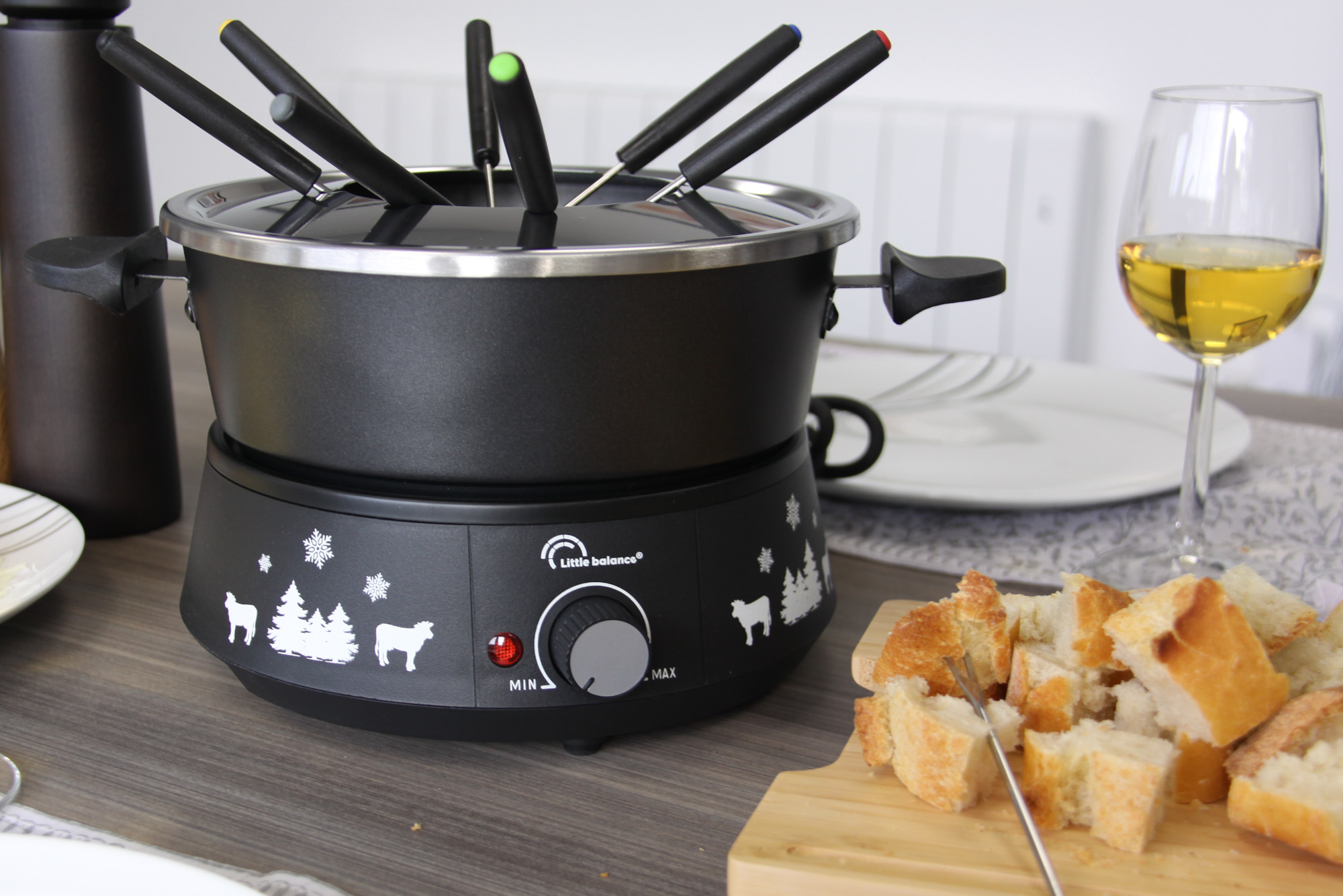 8690 Black Fondue 8 Meuuuh...!, Appareil À Fondue 8 Personnes, Caquelon 8690 Black Fondue 8 Meuuuh...!, Appareil À Fondue 8 Personnes, Caquelon